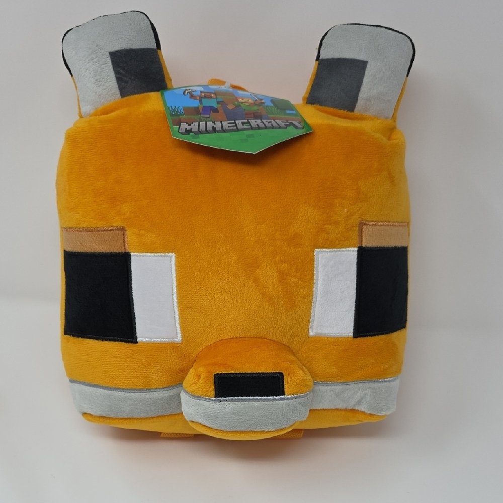 Minecraft Fox Plush Mini Backpack – Orange – NWT – Mojang Studios
